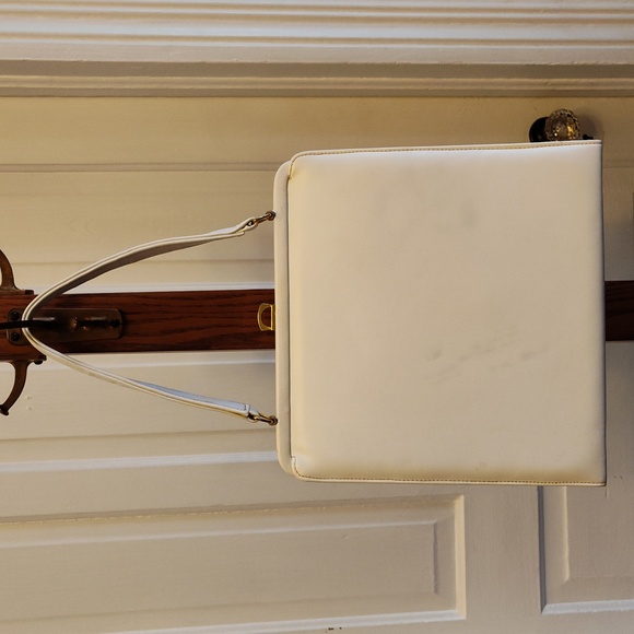 Vintage Needle Point Floral Purse, White - Picture 4 of 14